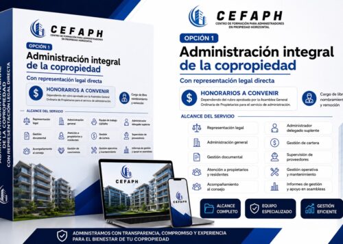 Servicios de administración integral de copropiedades con representación legal